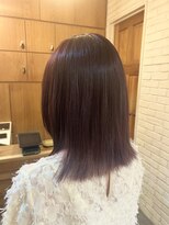 クラップス 綱島店(CLAPS)&nbsp;ピンクブラウン/ラベンダーカラー/外ハネ/20代/30代/40代