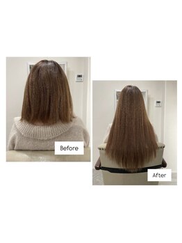 エクステの種類が豊富なので、自然な仕上がりに♪今までのエクステとは違う、馴染ませたい人にオススメ！