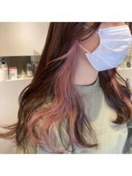 ガリカ シーム(Gallica/SEAM) 透明感ブラウン×ハイトーンピンク/インナーカラー