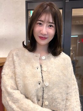 アトリエ(atelier.) 透明感カラー 髪質改善 くびれミディ アッシュブラウン 艶髪