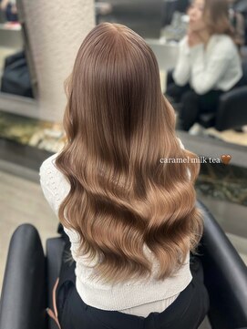 ペレ 栄 アネックス(PELE栄ANNEX) クラゲヘアー/小顔に見せるヘア/ココアベージュ/栄