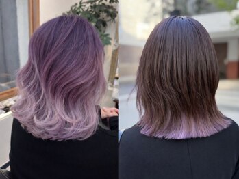 グランリュクス(GRANLUXE)の写真/赤みを抑え、柔らかな透明感ある発色が人気◇ダメージを抑え理想の髪色へ＊[イルミナカラー正規取扱い店］