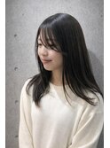シルクのような艶髪×地毛風グレージュストレート