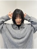 切りっぱなしボブ×フェイスレイヤー【北千住】