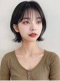 外ハネレイヤーボブ/クラゲヘアー/小顔/艶カラー20代30代p北浦和