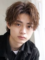 フィフス 大分(fifth)&nbsp;大分メンズパーマルーズパーマシャドウパーセンターパート緩め