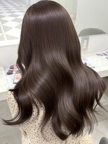 アイトーキョーエス 渋谷(AI TOKYO S)&nbsp;ブリーチなしダブルカラーチョコレートブラウン透明感カラー前髪