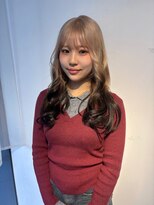 ロット(lot) ベージュ×ブラウン ルーツカラー