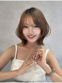 ブリーチなしダブルカラー/レイヤー/縮毛矯正/髪質改善/学割U24