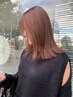 【ミルクティーカラー希望の方】ブリーチなしWカラー+カット+クイックTM