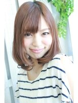 ラ ブーケ 中川中島店(La Bouquet)&nbsp;定番前下がりボブピンクアッシュ