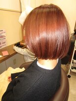 コアフィールフィス(COIFFURE fils)&nbsp;【見附　今町】レッドベージュ　ボブ