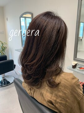 ガーベラ(gerbera) ふわっとミディアム/艶カラー