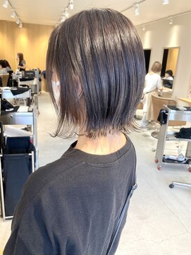 トリート 浦安店(TREAT) 大人くびれボブ×オリーブベージュ