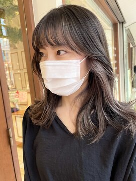 ネオリーブ クタ 町田店(Neolive kuta) 韓国風インナーカラー×鎖骨ミディアム【町田/町田駅】