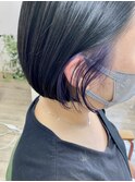 ミニボブ×インナーブルーラベンダー