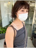 ボブ×パーマ
