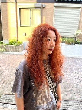 ホープ 渋谷(HOPE) オレンジベージュスパイラルパーマ