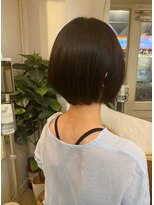 アミュレ(Amule)&nbsp;ナチュラル髪質改善ストレートヘア◎前下がりボブ梅ヶ丘美容室