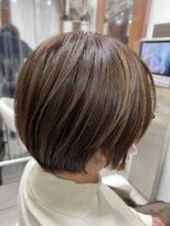 バサ 野方店(BASSA)&nbsp;【スタイル】丸みショート×白髪ぼかしハイライト/大人可愛い