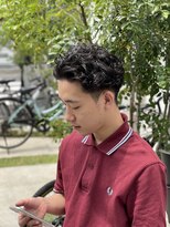 メリケンバーバーショップ トーキョー(MERICAN BARBERSHOP TYO)&nbsp;MEN'SHAIR束感ショート波巻きハイライトマッシュ51