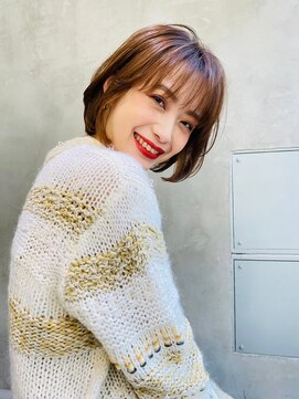 エイミー(Aimee) Aimee町田 小顔ボブ×ミルクティーブラウン