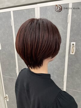 ドレスヘアーガーデン(DRESS HAIR GARDEN) Short hair × Burgundy color