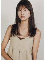 キッカ(kicca) 【kicca】インナーベージュ×シースルーバング