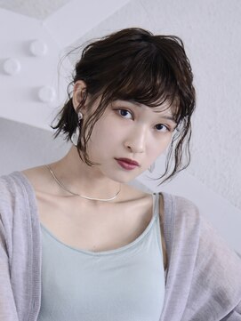 ロアー ヘアー ワメン(RAWR hair WaMen) 【RAWR】小顔_おくれ毛_ショートヘアアレンジ