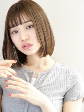 ミンクス渋谷スマートサロン(MINX shibuya smart salon) イメチェンヘアスタイル ハッシュカット フルバング 似合わせ