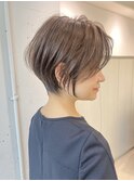 ショートボブ髪型20代30代40代50代前髪あり前髪なし【橋本】
