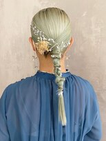 アルバム 渋谷パルコ(ALBUM) カーキベージュレイヤーロングニュアンスカラー_ba490641