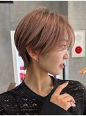 30代40代大人女性/前髪ありショートボブ/ショートヘア/髪質改善