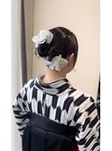 タイトヘアアレンジ/袴/着付け