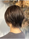 えり長めショート