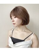 #小顔#外ハネボブ#ミディアム#美髪#イメチェン