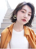 【morio札幌】札幌ボブ　大人かわいい黒髪外ハネボブ