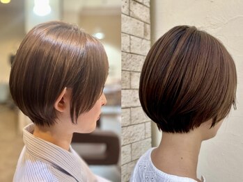 シュモレポルターレ(Shumore portare)の写真/前髪,顔周りのカットで印象UP*再現性の高いショートに定評◎[東雲駅/豊洲駅/縮毛矯正/髪質改善/白髪染め]