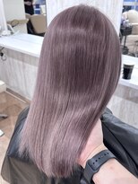 ジーナ 池袋(Zina)&nbsp;くすみラベンダーカラー/ラベンダー/ダブルカラー/ケアブリーチ