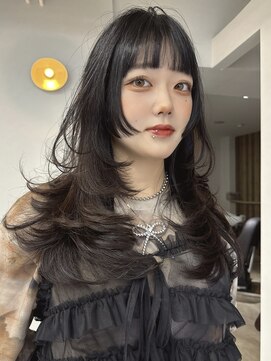 バベル アット フルリール 甲子園口(BABEL at fleurir) レイヤーカット/ハッシュカット/グレージュ/バタフライレイヤー