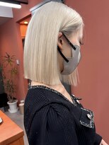 レブ 三条河原町(Reb,) ブリーチ/ダブルカラー/ホワイトブロンド