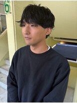 ローレン(LOREN)&nbsp;ベリーショート/ダークアッシュ/ニュアンスパーマ/韓国マッシュ