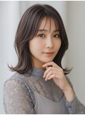 池袋 グレーブラウン 大人ミディアム パープルブラウン 髪質改善