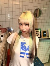 ヘアー アレス(hair ales)&nbsp;デザインカラー  シャギーカット アンブレラカラー