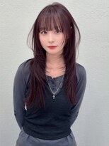 セブンルックス(7LOOKS) 【レイヤー】ボルドーブラウン×ロングレイヤー