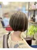 20代30代40代/ショートカット/ひし形シルエット