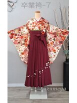 きものサロン すずめ屋&nbsp;レンタル番号　卒業袴-7（袴、帯の色は選択可）