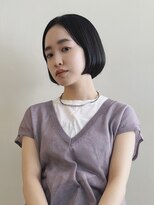 バム 名古屋栄店(BAMM) タイト&コンパクトな黒髪ミニボブ【坂根】