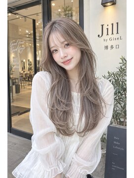ジル バイ ジゼル 博多店(JILL by GiseL) ハイトーンカラー/ブリーチカラー/レイヤーカット/顔周り
