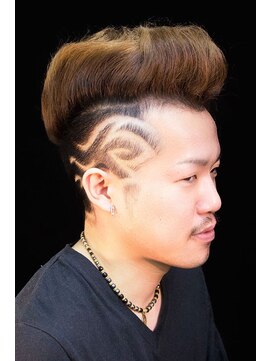 カプリヘアーデザイン(Capri Hair design) モヒカンリーゼント★バリアート